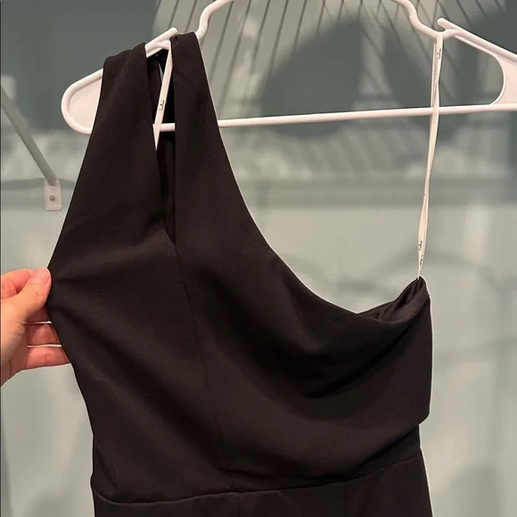 Lulus Elegant Black One-Shoulder Dress